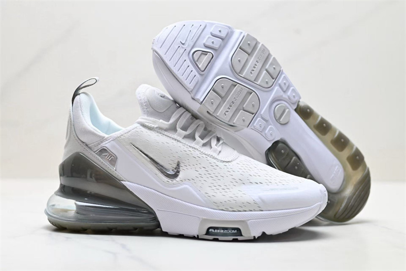 Women's Hot sale Running weapon Air Max 270 White Shoes 096